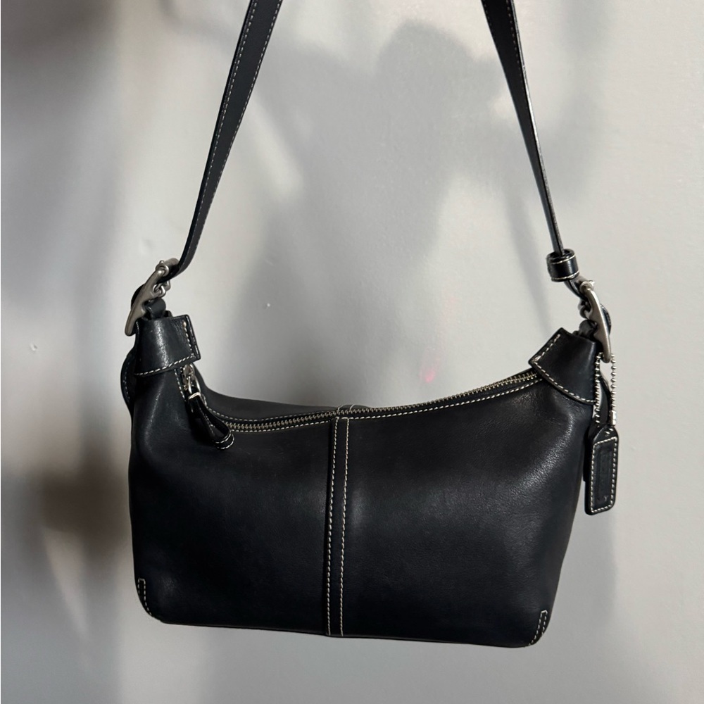 Coach Vintage Legacy Demi Hobo Black Leather Shoulder Bag
